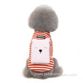 wholesale winter with bear pattern Striped dog clothes